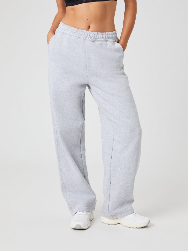 Björn Borg Studio Oversized Straight Sweatpants Light Grey Melange Pants