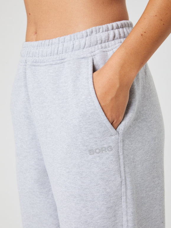Björn Borg Studio Oversized Straight Sweatpants Light Grey Melange Pants