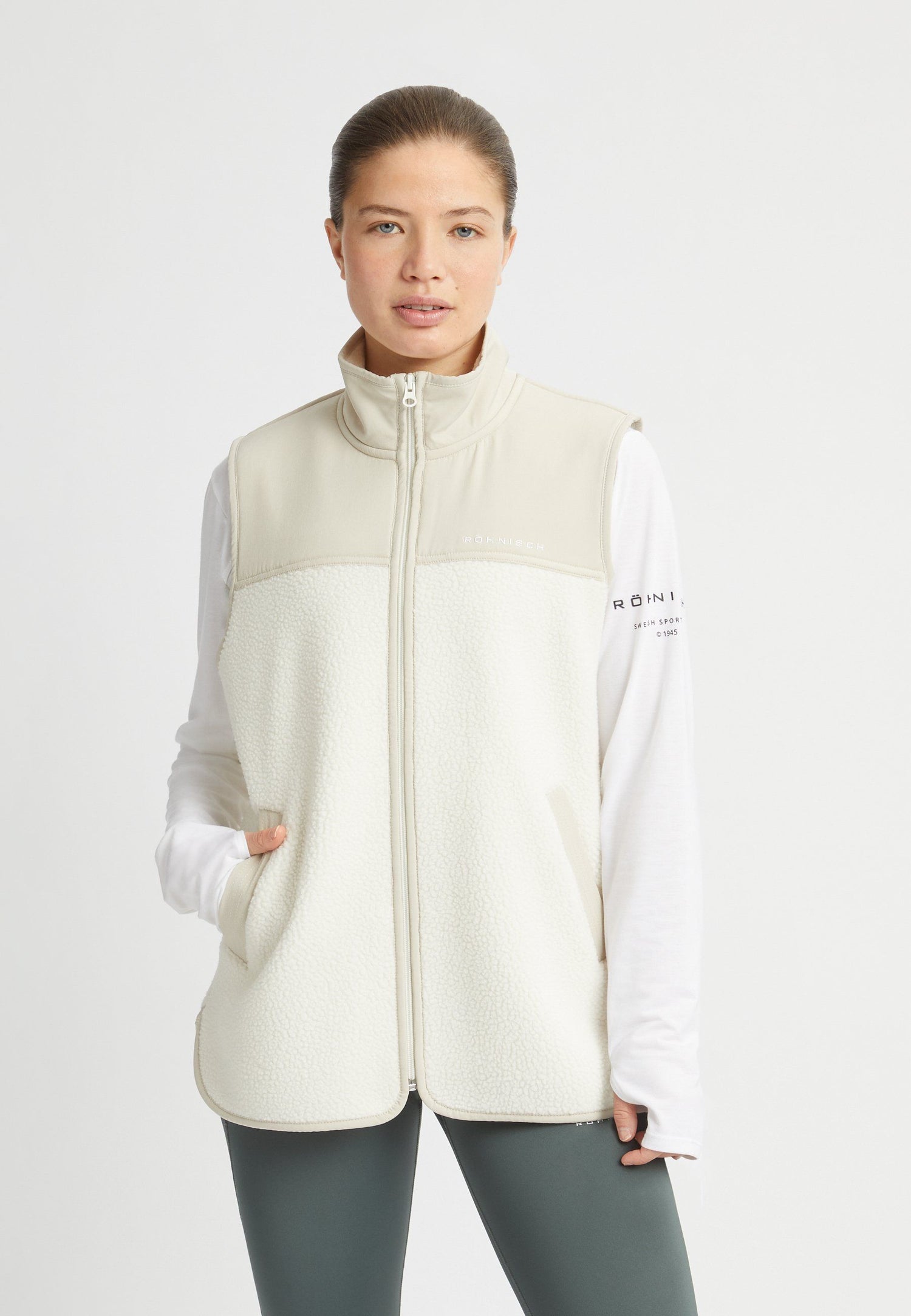 Röhnisch Phoebe Vest Peyote Beige Jacket