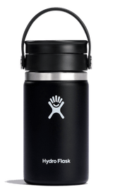 12 oz Wide Mouth Flex Sip Travel Coffee Mug Cutlery Hydro Flask Black