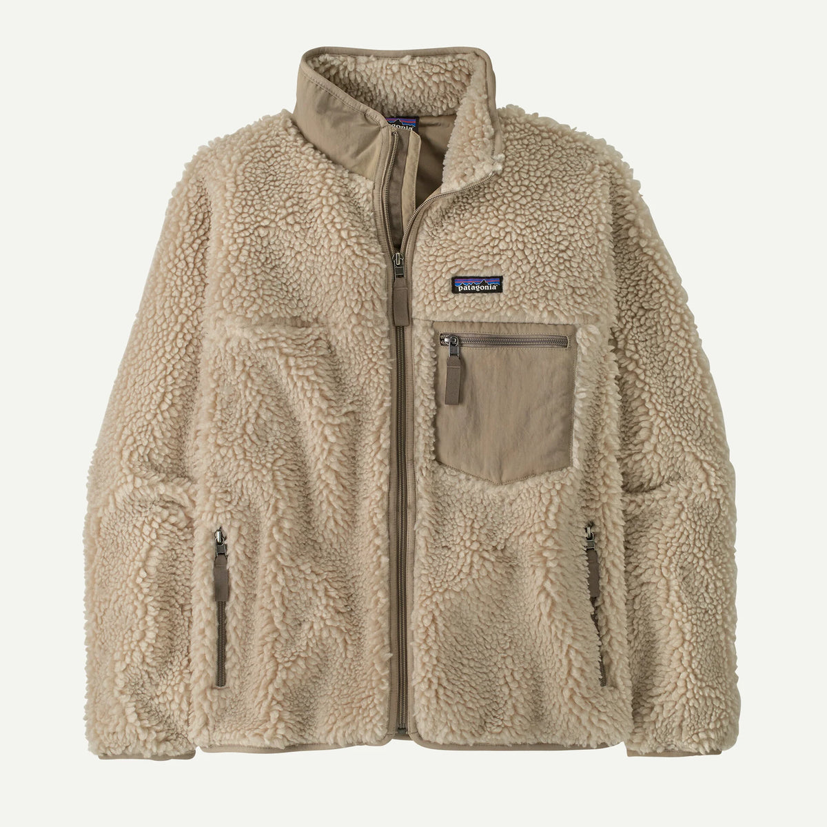 W klasikinis retro -x JKT - perdirbtas poliesteris