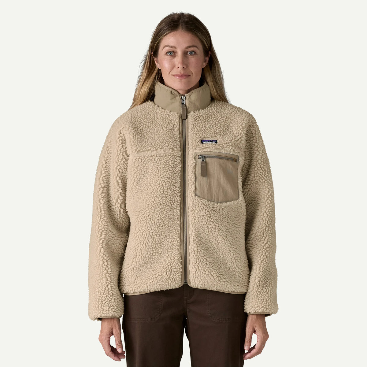 W klasikinis retro -x JKT - perdirbtas poliesteris