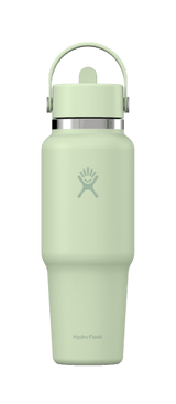 32 OZ WIDE FLEX STRAW TRAVEL BOTTLE 0.94l/32oz - BPA free Stainless Steel Cutlery Hydro Flask Aloe