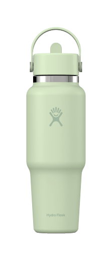 32 OZ WIDE FLEX STRAW TRAVEL BOTTLE 0.94l/32oz - BPA free Stainless Steel Cutlery Hydro Flask Aloe