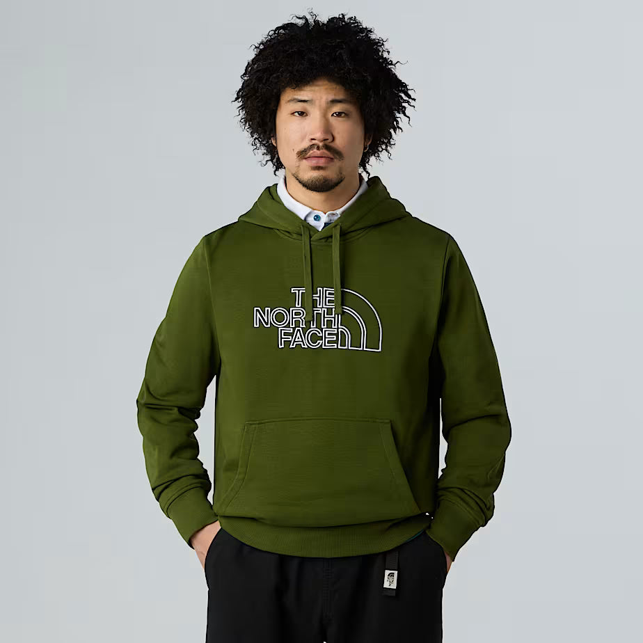 The North Face M’s Drew Peak Light Hoodie Woodland Green-TNF White Shirt