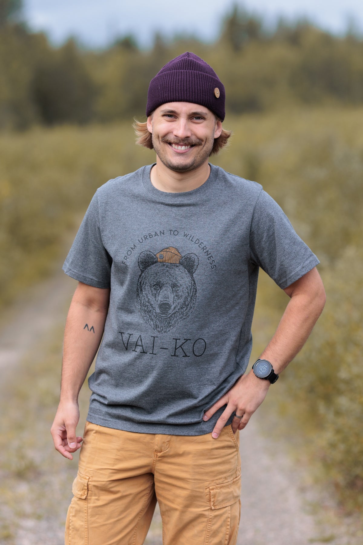 Party Bear T-shirt - Organic Cotton Shirt VAI-KØ