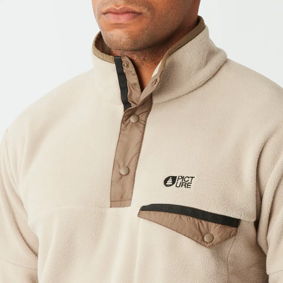 Picture Organic M's Arcca 1/4 Fleece Cashmenre Shirt