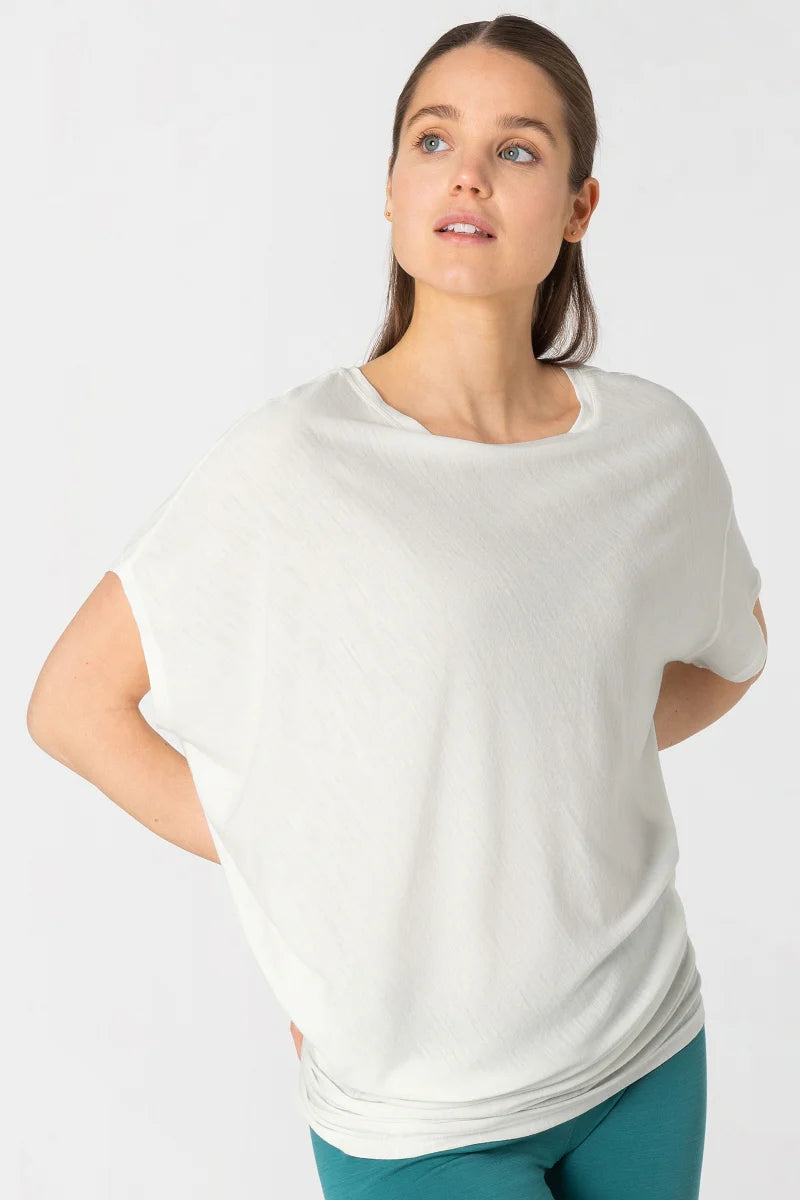 Supernatural W's Yoga Loose Tee Fresh White Shirt