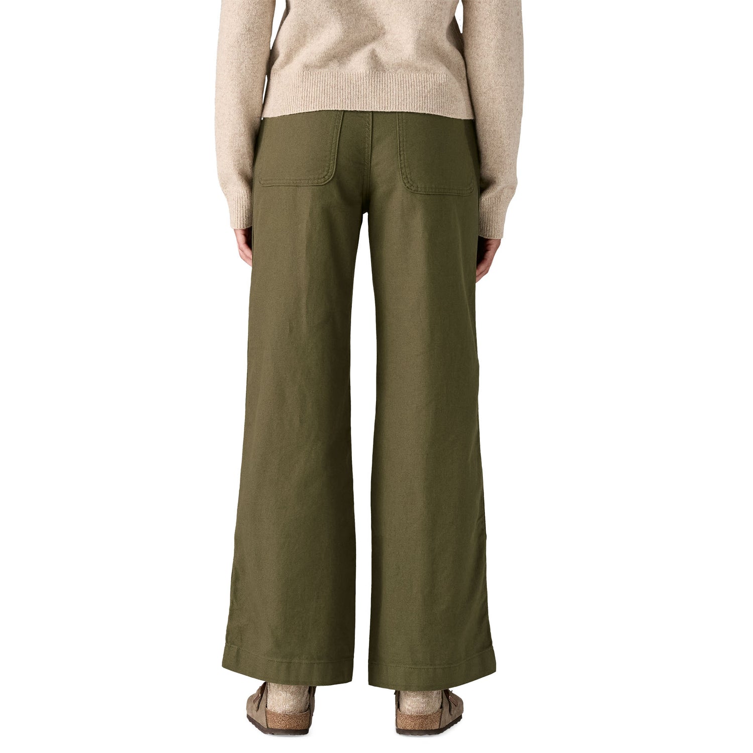 Patagonia W's Point Reyes Canvas Wide Leg Pants Basin Green Pants