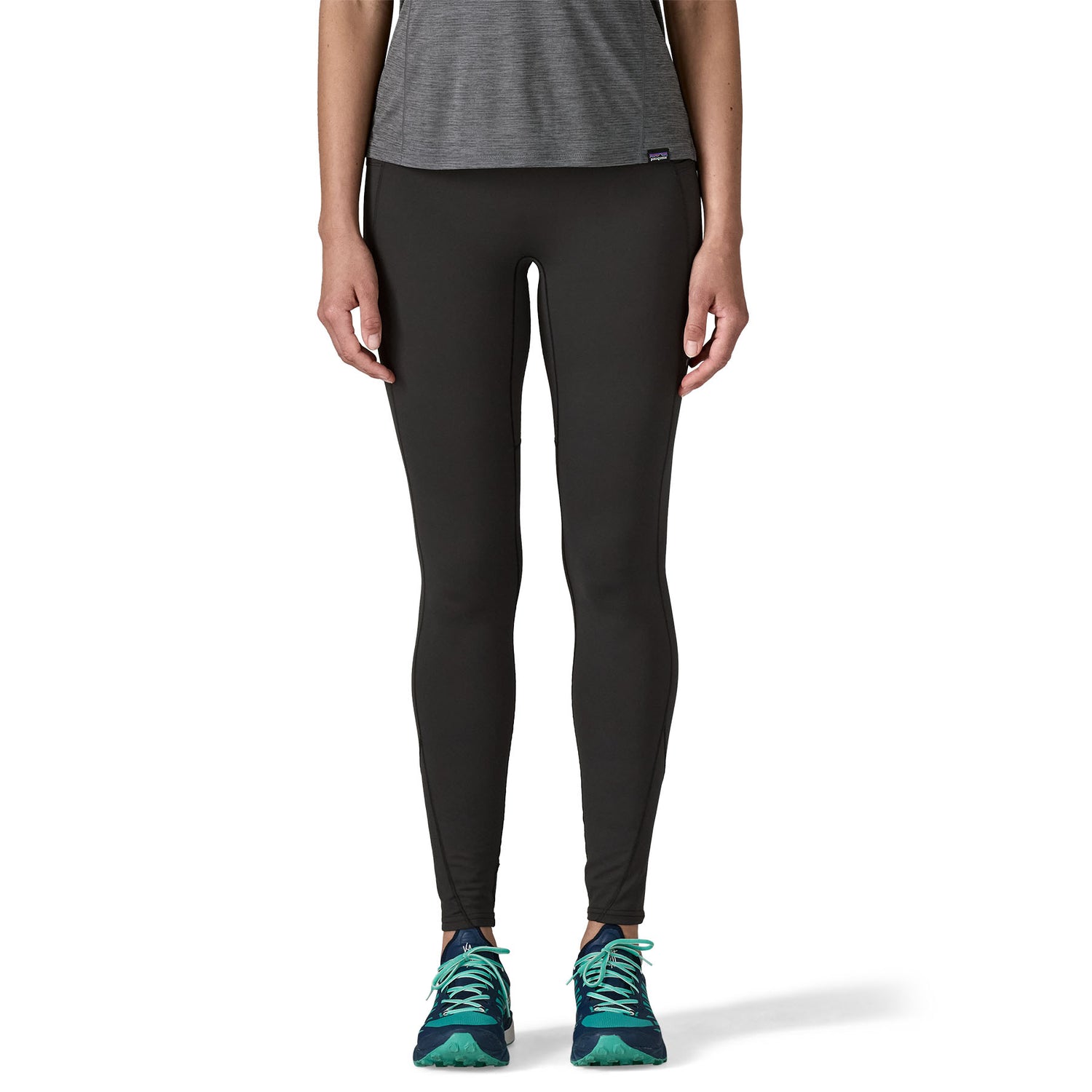 Patagonia W's Peak Mission Winter Running Tights - Recycled Polyester Black Pants