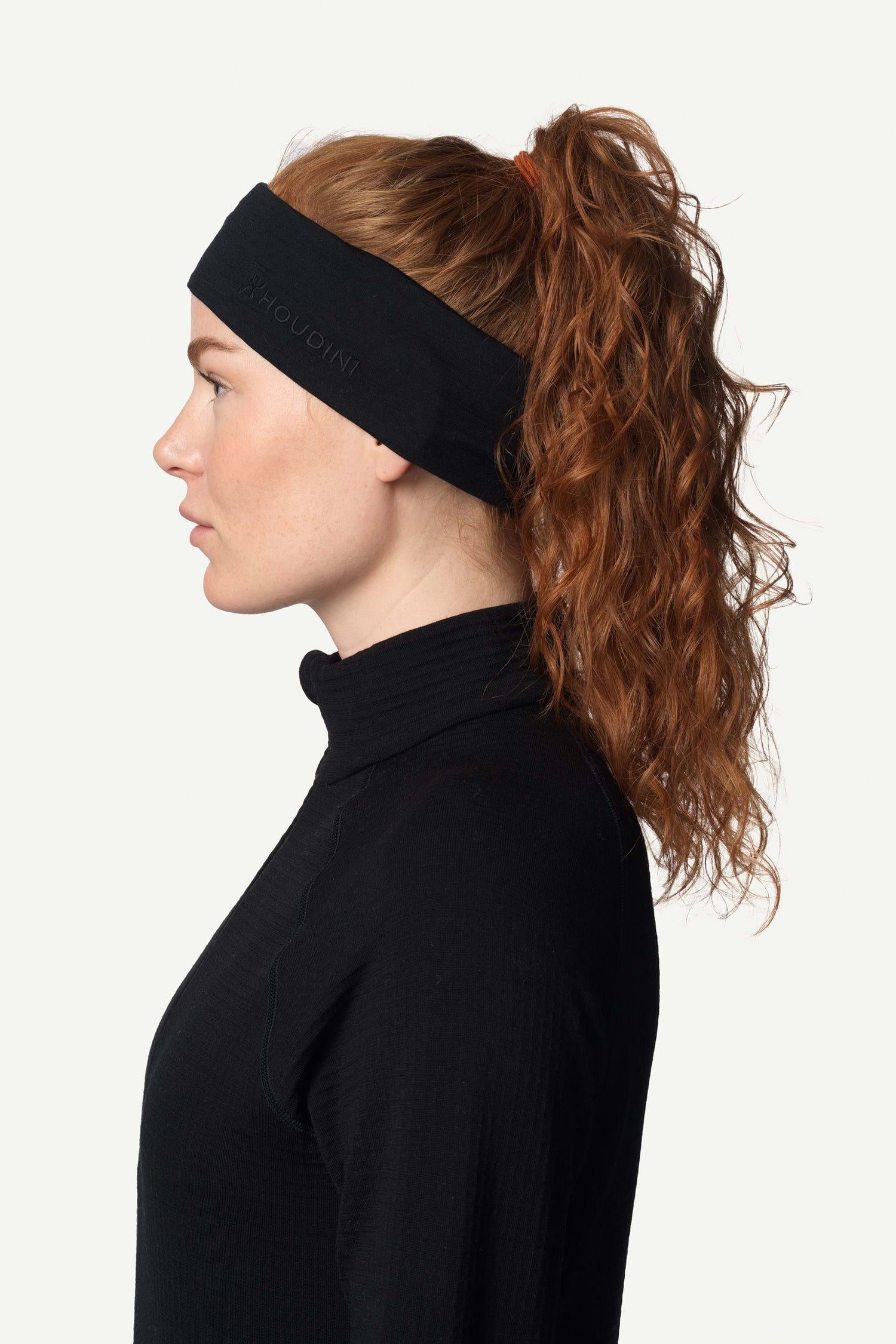 Houdini Desoli Headband - 100% Merino Wool True Black Headwear