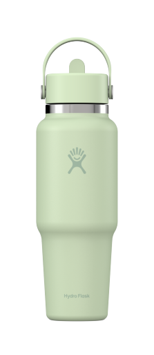 Hydro Flask 32 OZ WIDE FLEX STRAW TRAVEL BOTTLE 0.94l/32oz - BPA free Stainless Steel Aloe Cutlery