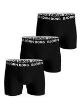 Bamboo Cotton Blend Boxer 3-pack Underwear Björn Borg Black S
