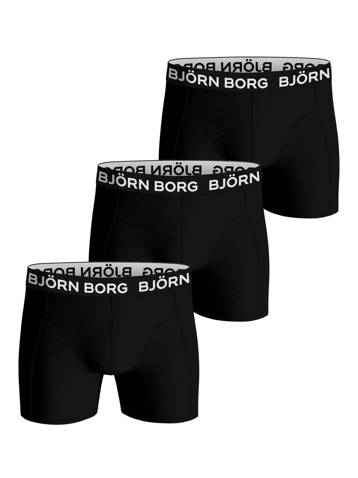 Bamboo Cotton Blend Boxer 3-pack Underwear Björn Borg Black S