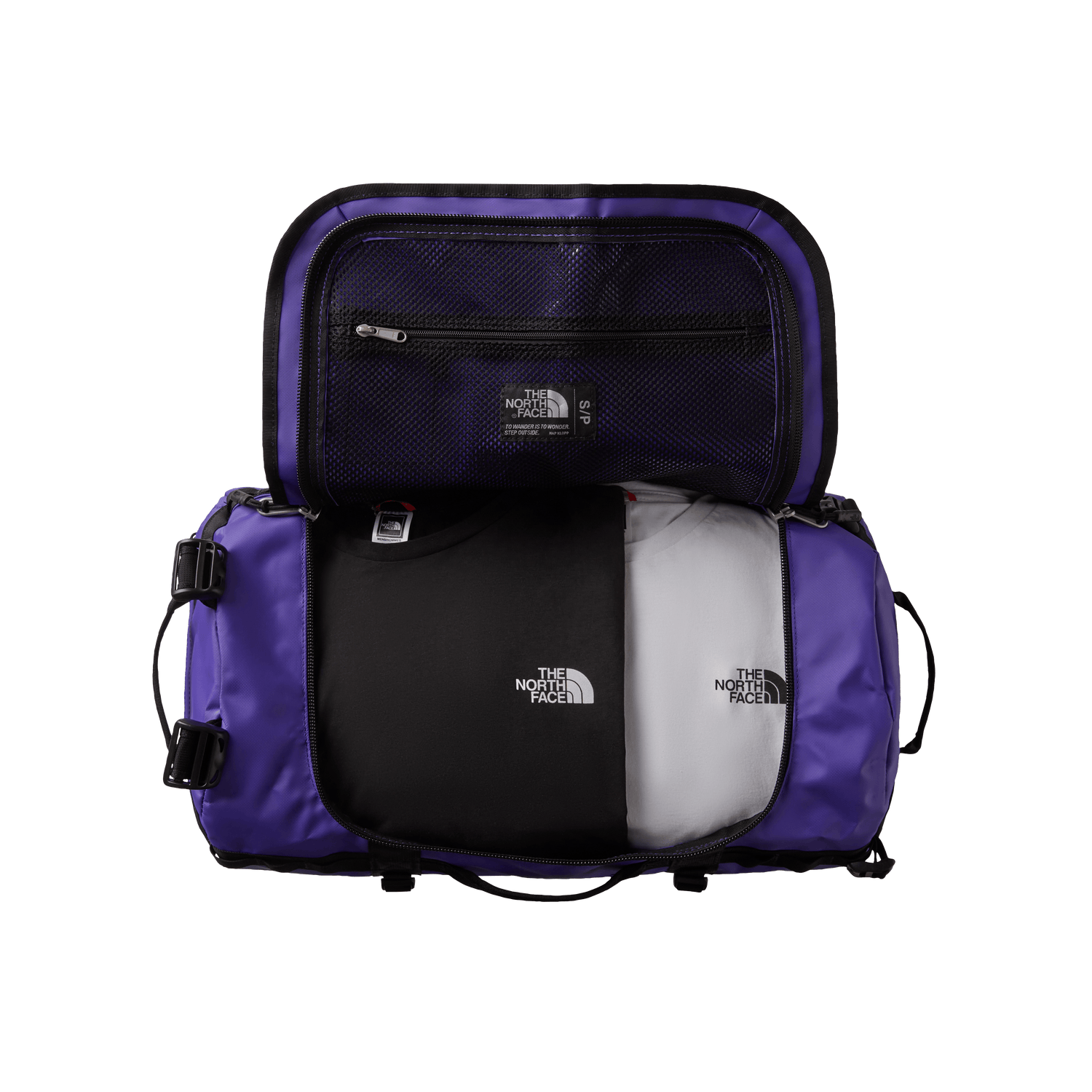 The North Face Base Camp Duffel S 50L - Recycled Polyester Peak Purple Black Bags