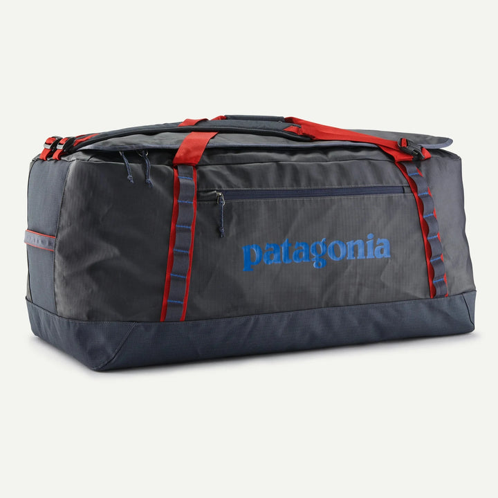 Black Hole Duffel 100L - Recycled polyester Bags Patagonia Smolder Blue w/Amanita Red ALL