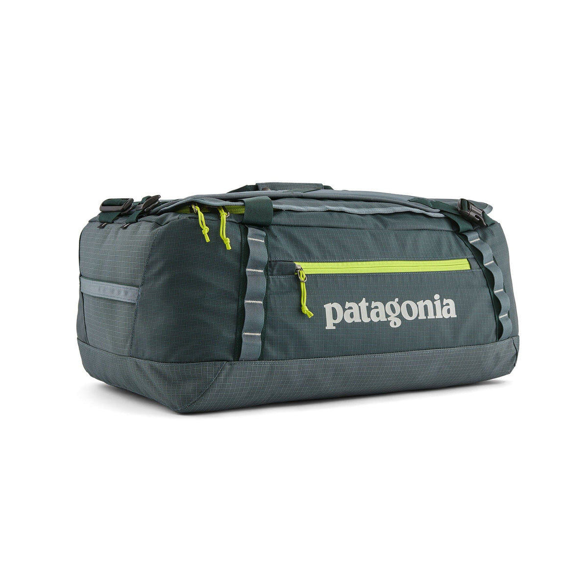 Black Hole Duffel 55L - 100% postconsumer recycled polyester Bags Patagonia Nouveau Green