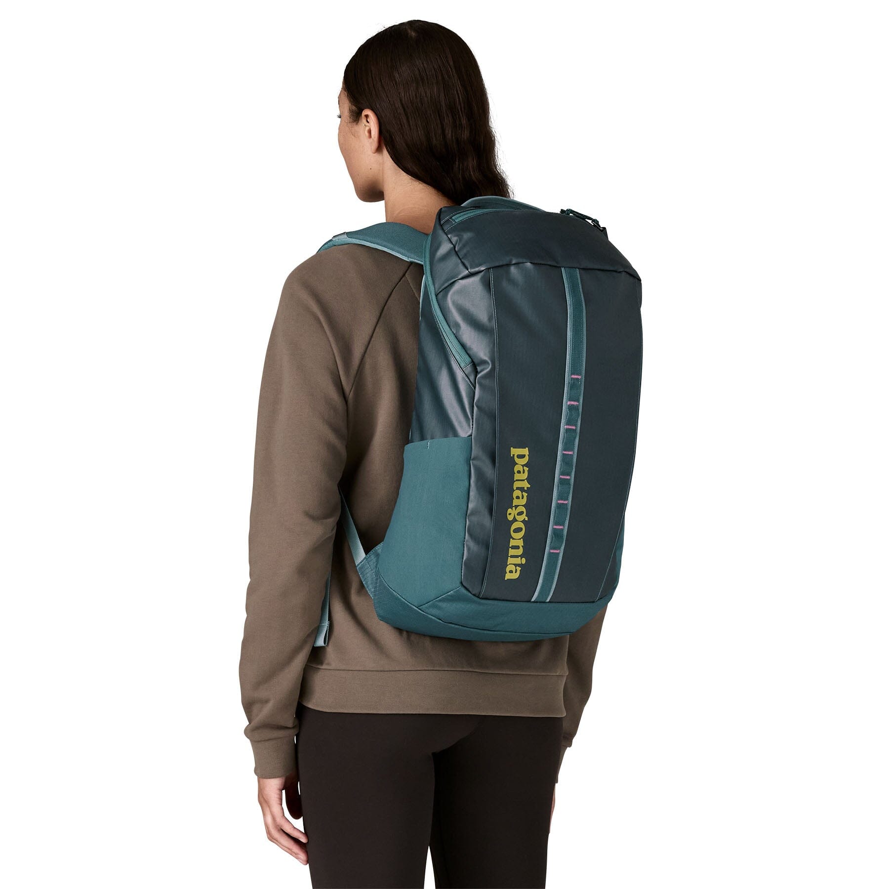 Patagonia Black Hole Pack 25L - 100% Recycled Polyester Tidal Teal w Luminous Pink Bags