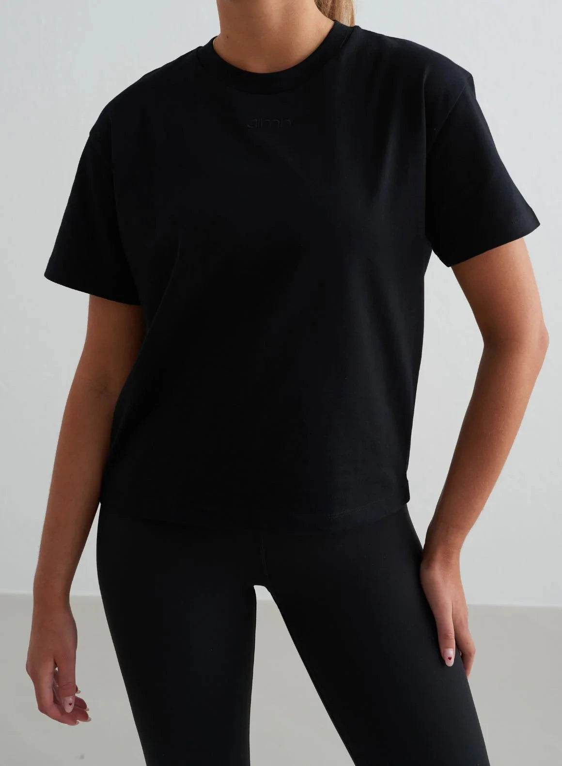 Boxy T-Shirt Tops Aimn Black S