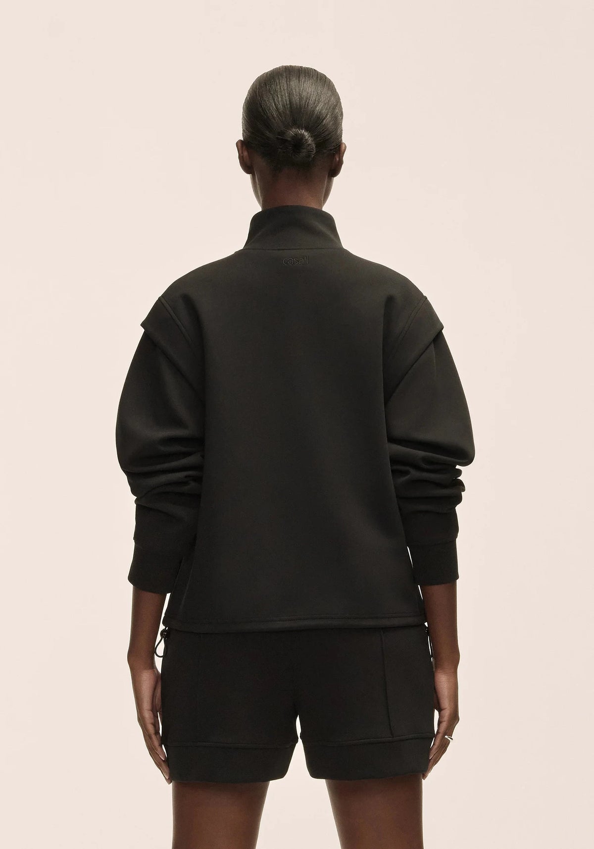 Casall Aria Full Zip Black Shirt Casall