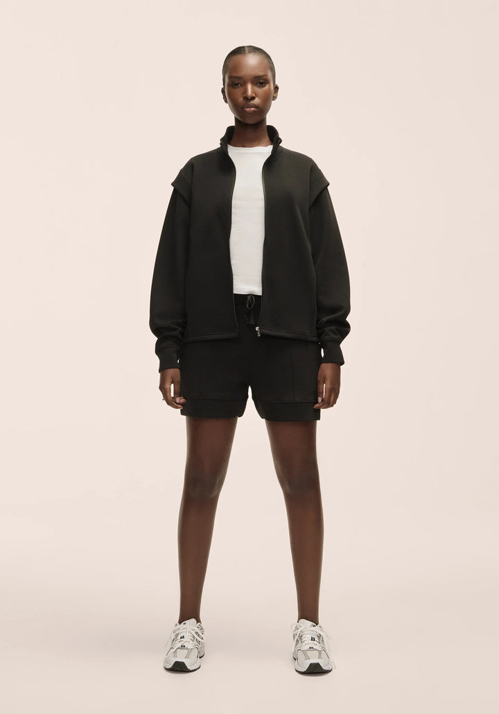 Casall Aria Full Zip Black Shirt Casall