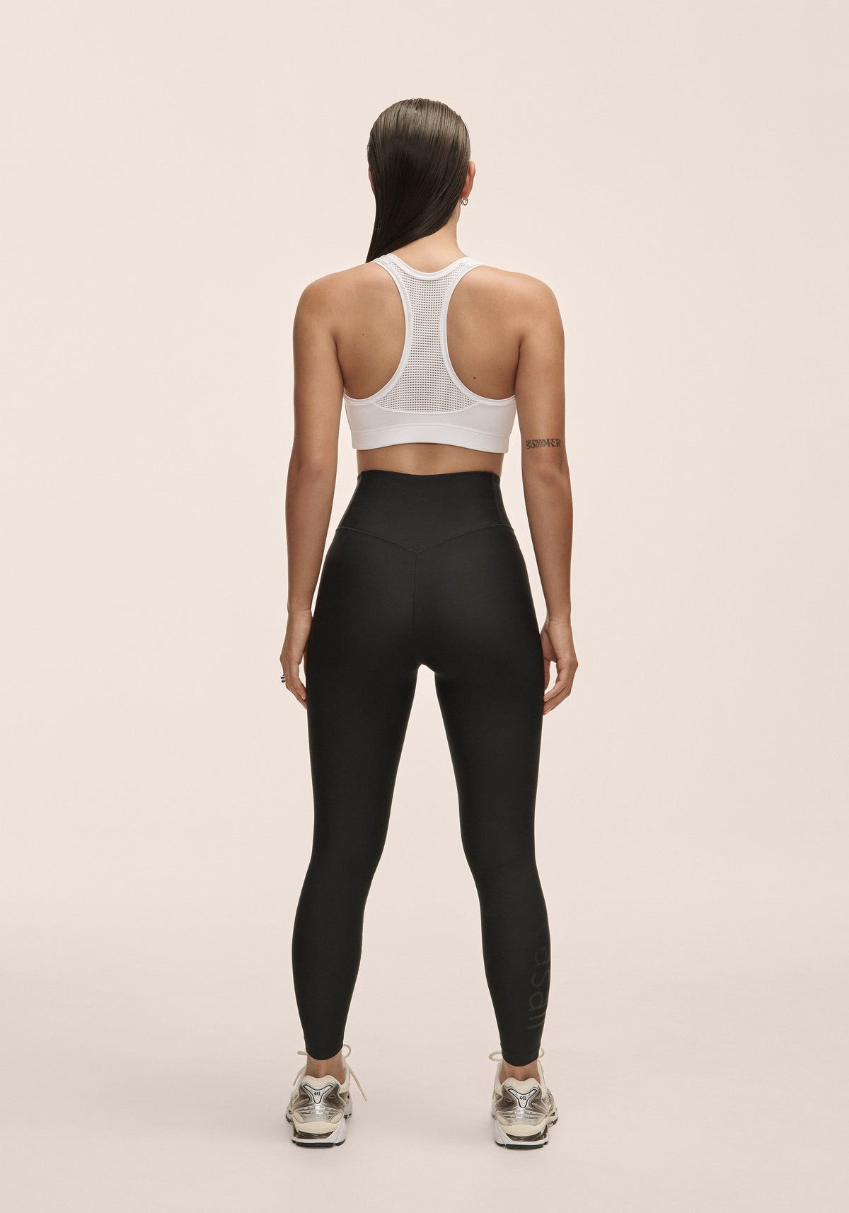 Casall Casall Graphic High Waist Tights Black Pants