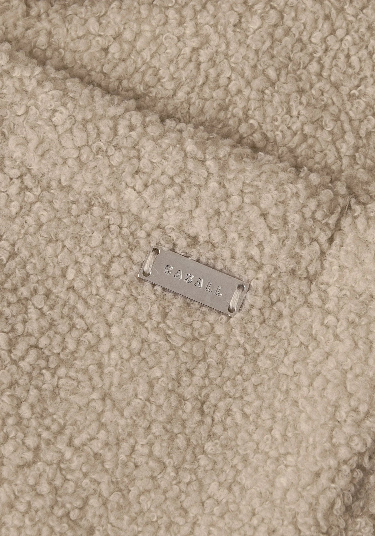 Casall Sherpa Short Zip Jacket Ecru Casall