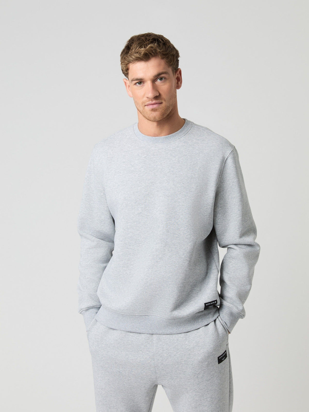 Centre Sweatshirt Shirt Björn Borg Light Grey Melange S