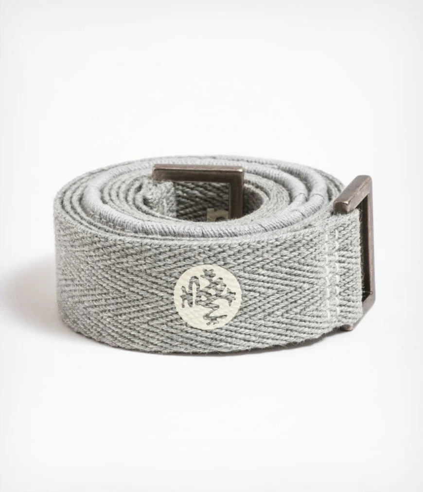 Manduka Commuter Mat Carrier - Made From Natural Cotton Heather Grey Bliss Yoga equipment