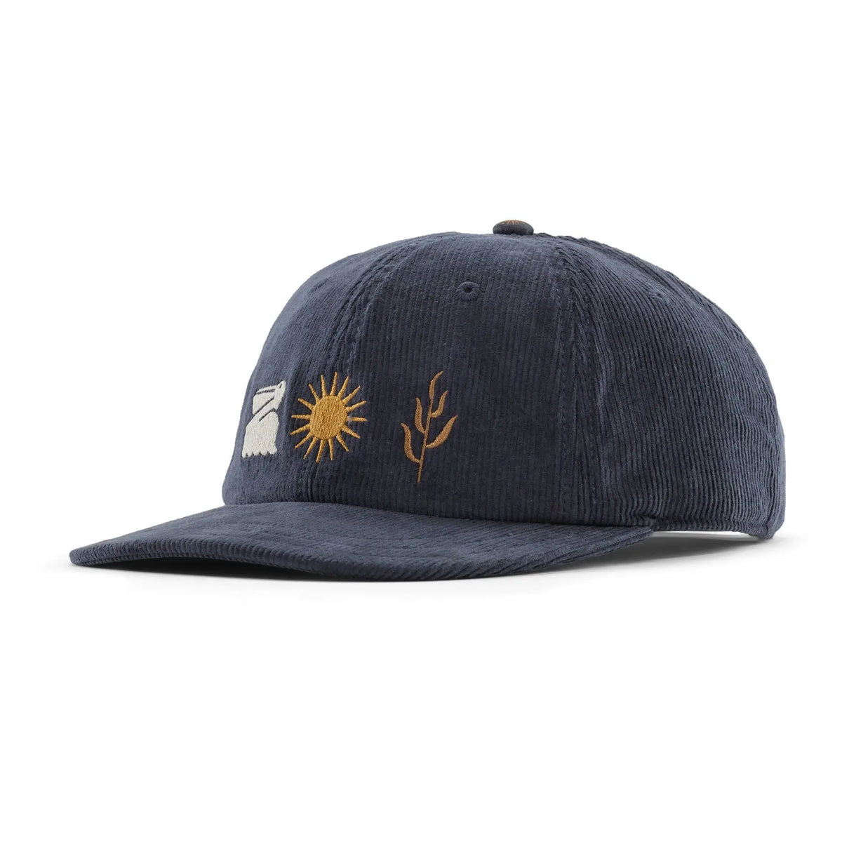 Corduroy Cap - Organic Cotton Headwear Patagonia Channel Islands: Smolder Blue