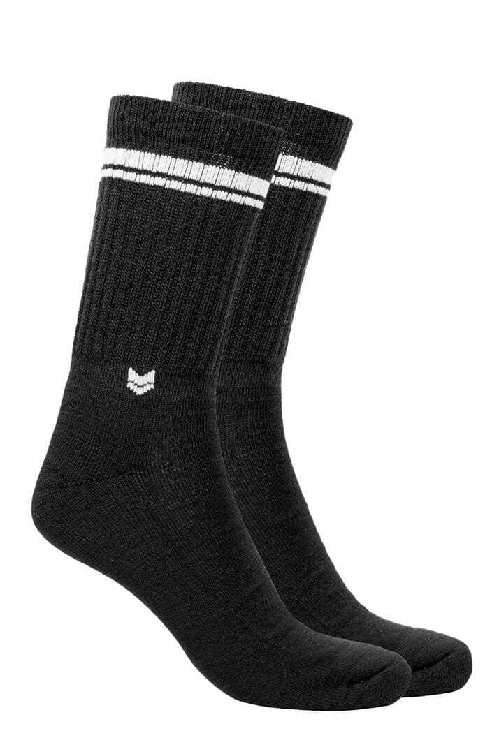 Crew Sock - Merino Wool Socks VAI-KØ Black 35-38