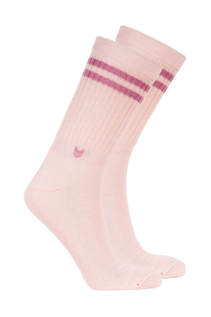 Crew Sock - Merino Wool Socks VAI-KØ Powder/Hazy Pink 35-38