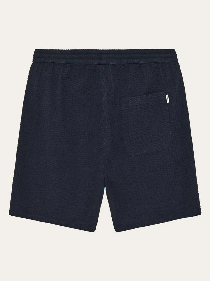 Fig Loose Seersucker Shorts Shorts KnowledgeCotton Apparel