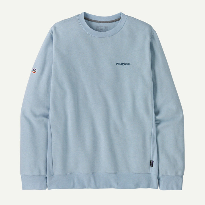 Fitz Roy Icon Uprisal Crew Sweatshirt - Recycled PET & Recycled Cotton Shirt Patagonia Fleck Blue S