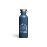 Hampton Bottle - BPA free Stainless Steel Cutlery Picture Organic Blue
