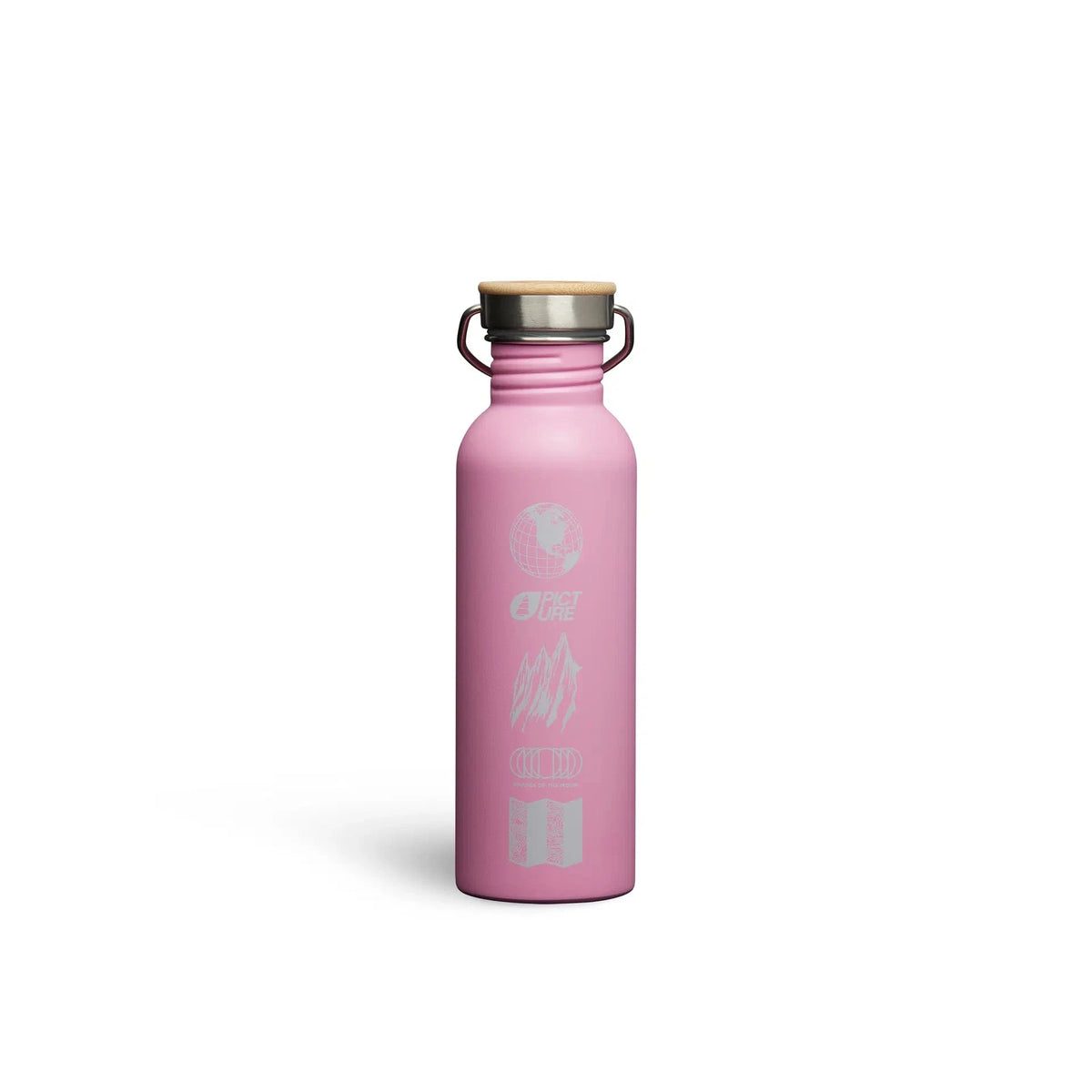 Hampton Bottle - BPA free Stainless Steel Cutlery Picture Organic Pink