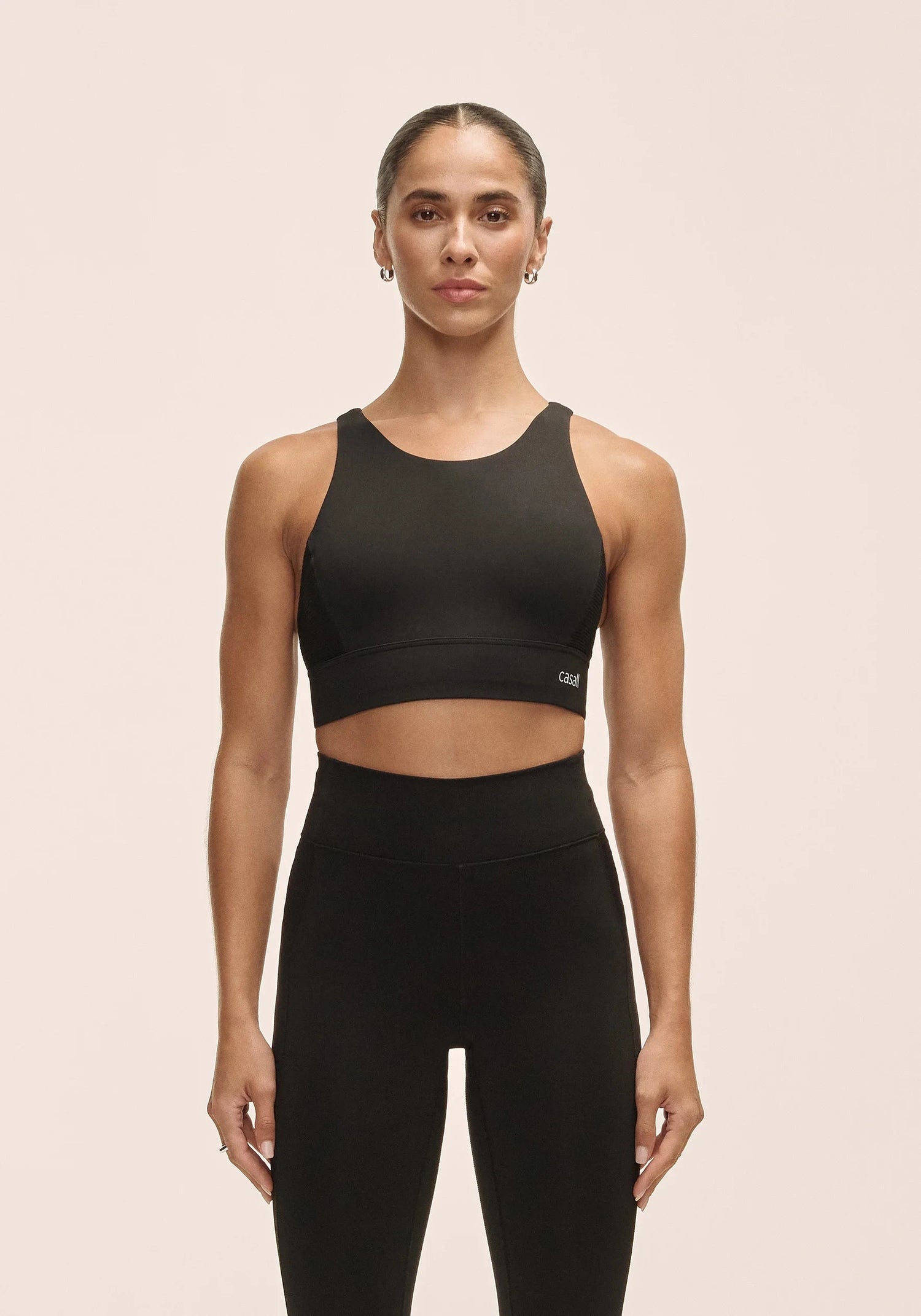Casall Iconic Adjustable Sports Bra Black Black Bra