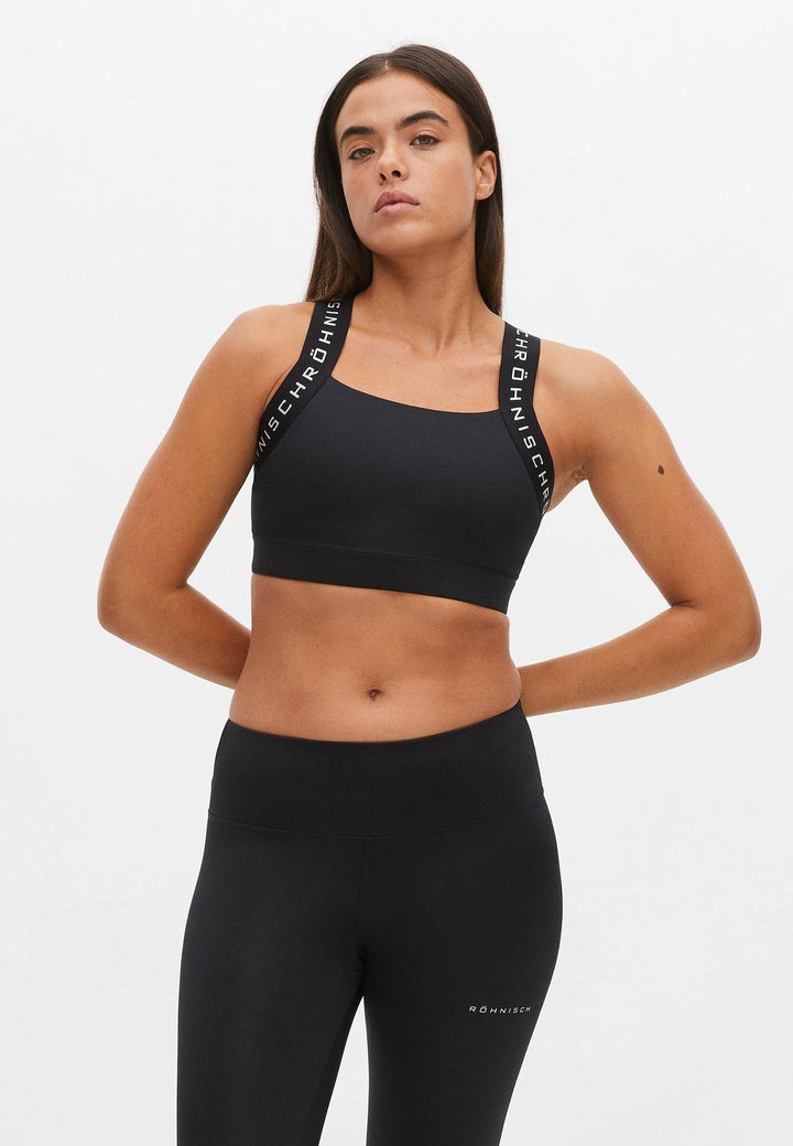 Kay Sports Bra - Recycled polyester Underwear Röhnisch Black S