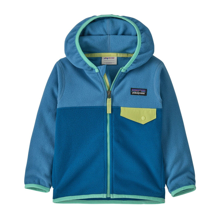 Kids Micro D Snap-T Fleece Jkt - 100% recycled polyester Shirt Patagonia Aquatic Blue 12M
