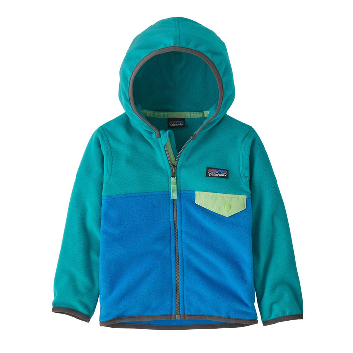 Kids Micro D Snap-T Fleece Jkt - 100% recycled polyester Shirt Patagonia Vessel Blue 6-12M