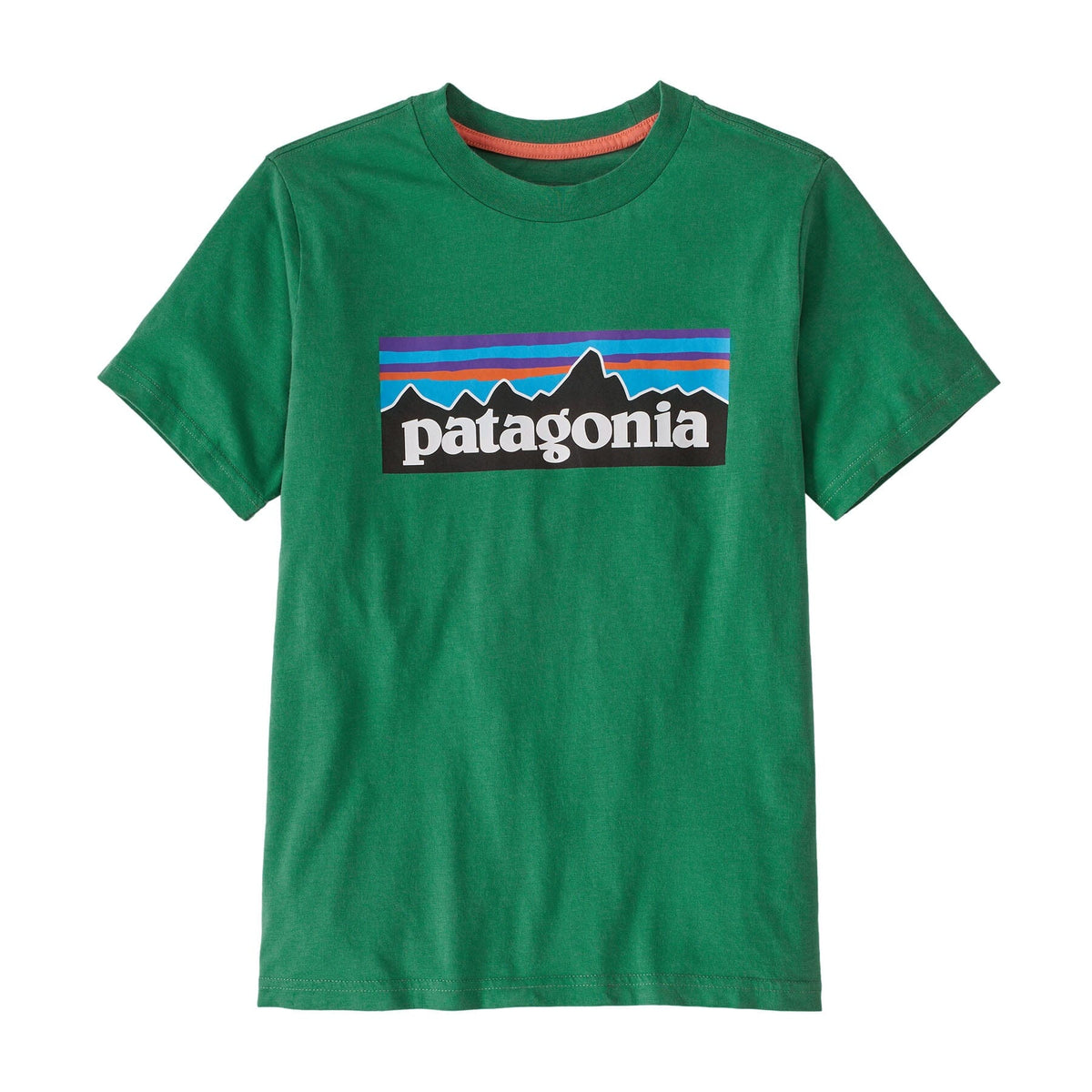 Kids P-6 Logo T-Shirt - 100% Organic Cotton Shirt Patagonia Gather Green S