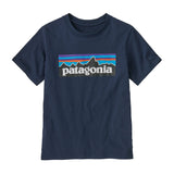 Kids P-6 Logo T-Shirt - 100% Organic Cotton Shirt Patagonia New Navy S