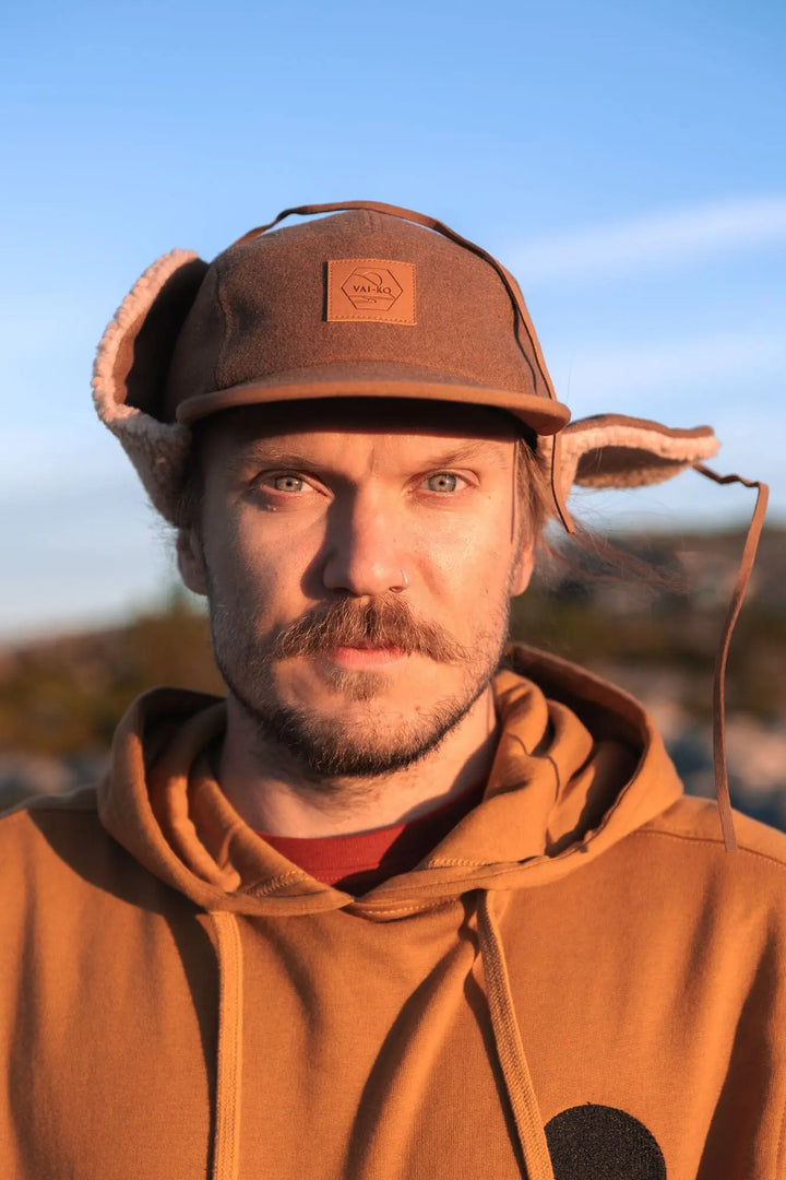 Kultakero Earflap Cap - Recycled Wool & Recycled Polyester Headwear VAI-KØ