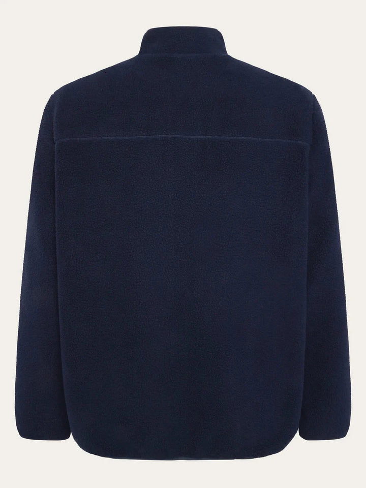 Loose Fit Zip Fleece Fleece Jackets KnowledgeCotton Apparel