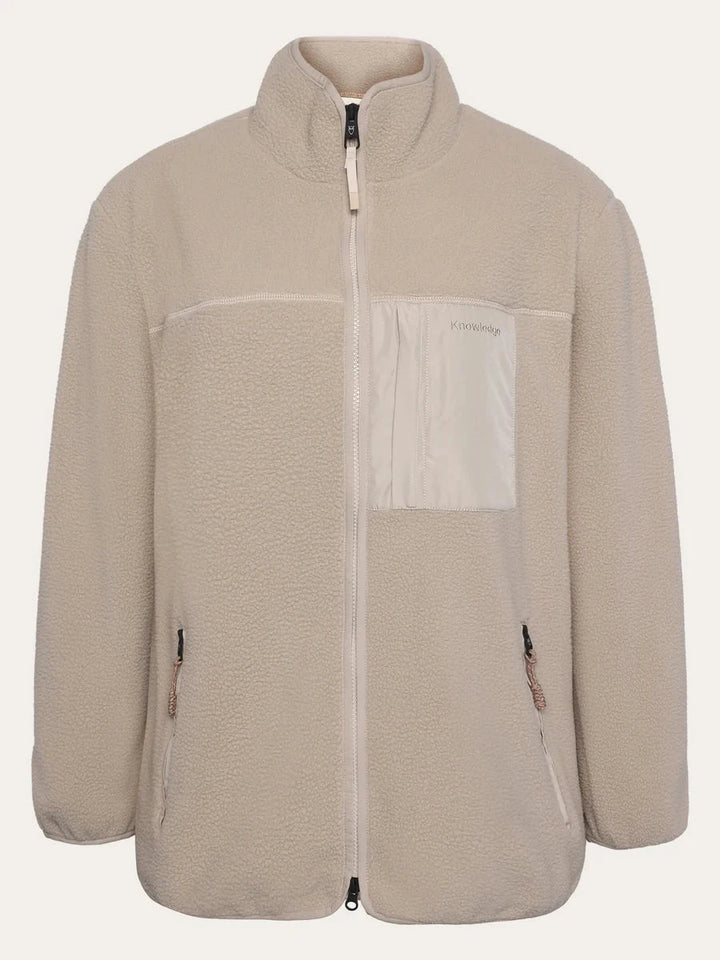 Loose Fit Zip Fleece Fleece Jackets KnowledgeCotton Apparel