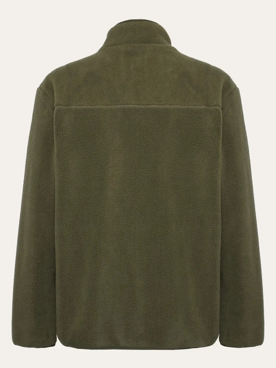 Loose Fit Zip Fleece Fleece Jackets KnowledgeCotton Apparel