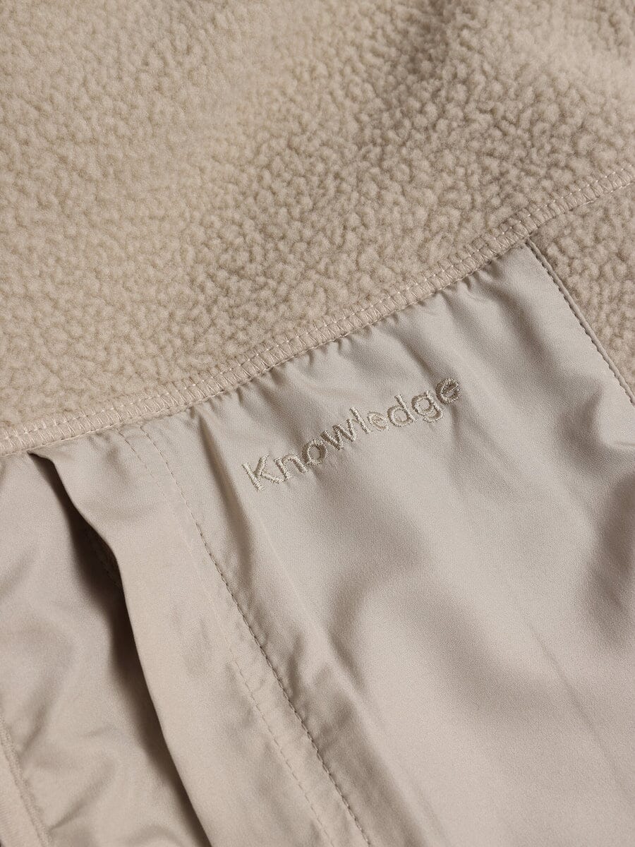 Loose Fit Zip Fleece Vest Fleece Jackets KnowledgeCotton Apparel