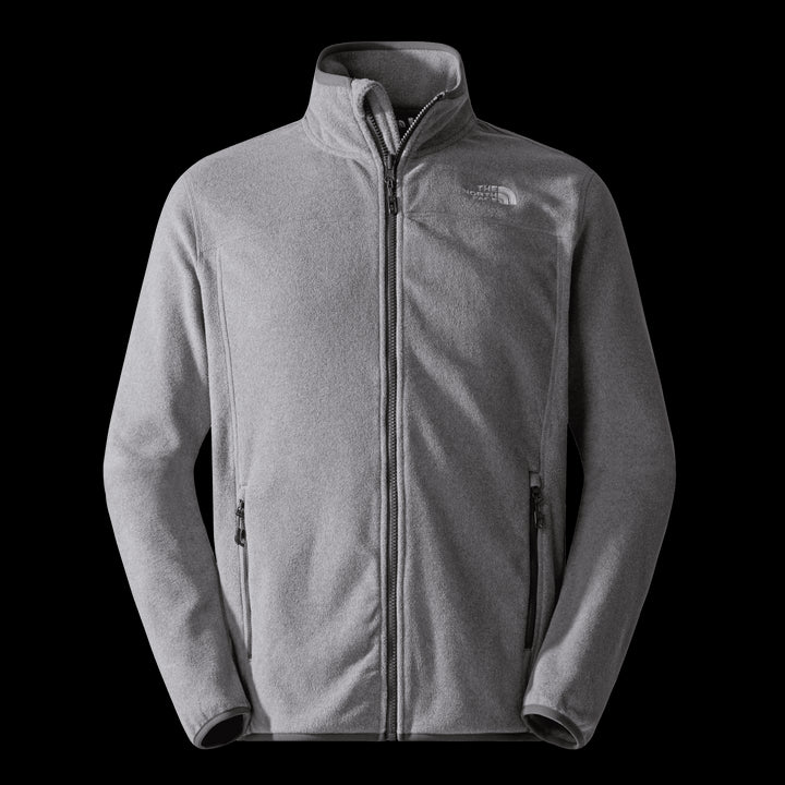 Men's 100 Glacier Full-Zip Fleece Fleece Jackets The North Face Medium Grey M