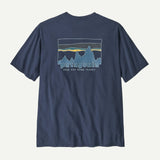 Patagonia M's '73 Skyline Organic T-Shirt - 100% Organic Cotton New Navy Shirt