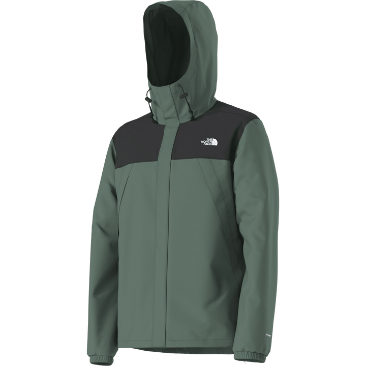 The North Face M's Antora Shell Jacket - Recycled Polyester & Nylon Duck Green TNF Black Jacket